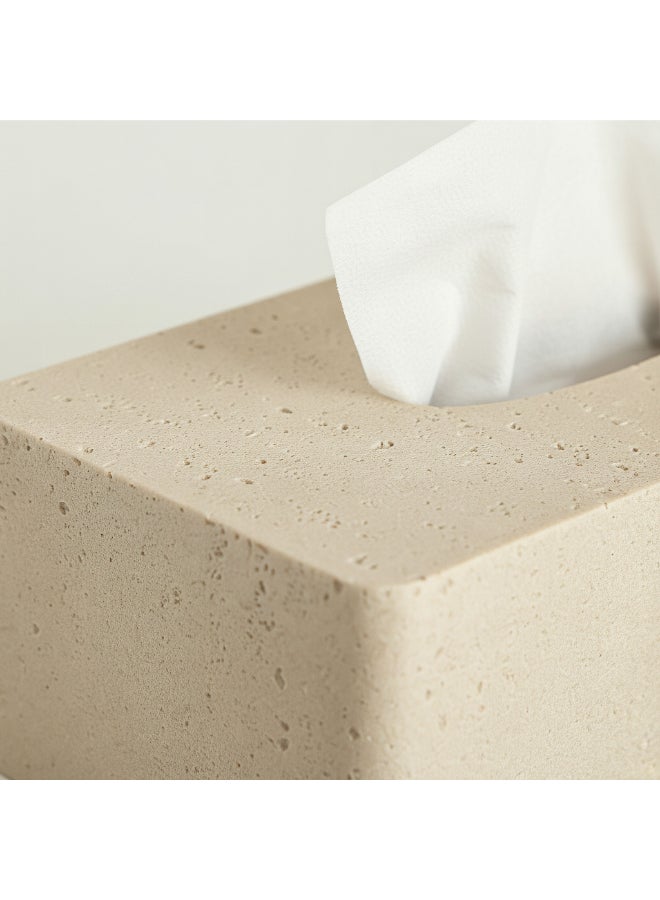 Home Box Avant Resin Tissue Box - Beige - Image 2